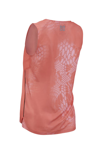 Rekord Run Singlet Peach -  Women's